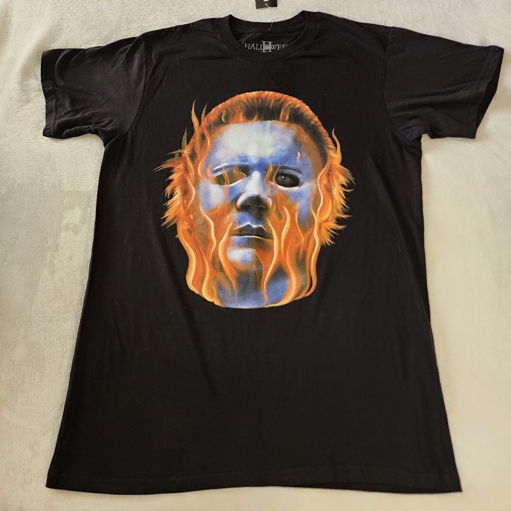 Hot Topic Rock Rebel NWT Halloween 2 Michael Myers Black Tshirt Size Medium